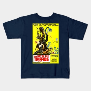 Classic Science Fiction Movie Poster - Day of the Triffids Kids T-Shirt